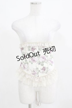 画像1: PrivateSquare. / Bloomコルセット L 生成×パープル H-25-03-21-052-LO-ZA-KB-ZH