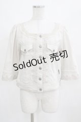 Ozz oneste / 刺繍ジャケット  グレージュ H-25-03-21-053-OO-JA-KB-ZH
