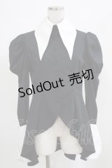 ATELIER BOZ / 配色オーバーブラウス  黒×白 H-25-03-21-054-EL-BL-KB-ZH