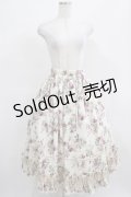 PrivateSquare. / Bloomロングスカート  生成×パープル H-25-03-21-007-LO-SK-KB-ZH