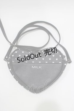 画像2: MILK / ハートショルダーBAG  黒 H-25-03-21-064-ML-BG-KB-ZH