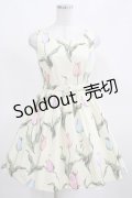 MILK / チューリーロマンスドレス  クリームシャーベット H-25-03-21-019-ML-OP-KB-ZH