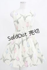 MILK / チューリーロマンスドレス  クリームシャーベット H-25-03-21-019-ML-OP-KB-ZH