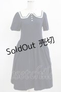 Jane Marple / ソフトマリン天竺クラシックマリンカラーのワンピース  ネイビー H-25-03-21-021-JM-OP-KB-ZH