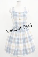 MILK / チェルシージャンパースカート  パウダーサックス H-25-03-21-023-ML-OP-KB-ZH