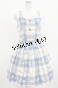 MILK / チェルシージャンパースカート  パウダーサックス H-25-03-21-023-ML-OP-KB-ZH