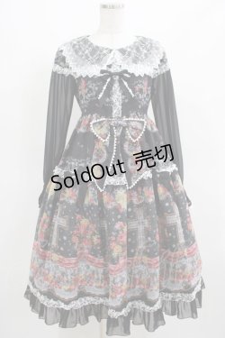 画像1: BABY,THE STARS SHINE BRIGHT / Le Bouquet de la Croix柄ワンピース Free ブラック H-25-03-22-001-BA-OP-NS-ZH