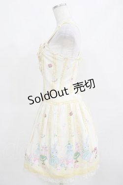 画像2: metamorphose / おめかしラビットサロペットジャンパースカート Free イエロー H-25-03-22-025-ME-OP-NS-ZH