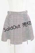 NOEMIE / レースアップ切り替えスカパン M ピンク H-25-03-22-028-GO-SK-NS-ZH