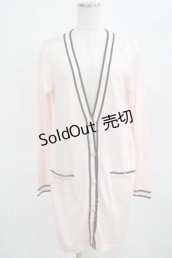 画像1: JESUS DIAMANTE / ロココロングカーデ 38 ピンク H-25-03-22-033-JE-TO-NS-ZH