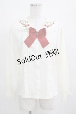 画像1: axes femme POETIQUE / ストロベリーフィールドブラウス M 生成り H-25-03-22-034-AX-BL-NS-ZH