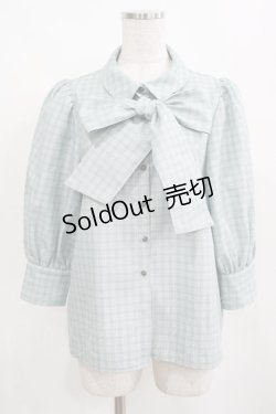 画像1: Maison de FLEUR Petite Robe canone / ジャドの雨宿りブラウス M Green H-25-03-22-039-EL-BL-NS-ZH