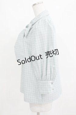 画像2: Maison de FLEUR Petite Robe canone / ジャドの雨宿りブラウス M Green H-25-03-22-039-EL-BL-NS-ZH