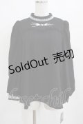 axes femme POETIQUE / ナイトメアー・ビフォア・クリスマス 刺繍ブラウス M ブラック H-25-03-22-040-AX-BL-NS-ZH