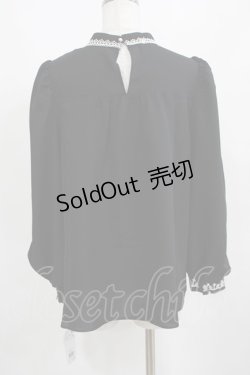 画像3: axes femme POETIQUE / ナイトメアー・ビフォア・クリスマス 刺繍ブラウス M ブラック H-25-03-22-040-AX-BL-NS-ZH