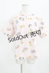 PINK HOUSE / 国旗プリント半袖シャツ Free ピンク H-25-03-22-041-LO-BL-NS-ZH
