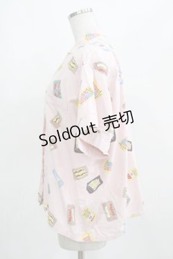 画像2: PINK HOUSE / 国旗プリント半袖シャツ Free ピンク H-25-03-22-041-LO-BL-NS-ZH