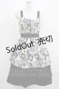 axes femme POETIQUE / ナイトメアー・ビフォア・クリスマス/ツギハギ風ワンピース M ブラック H-25-03-22-005-AX-OP-NS-ZH
