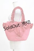 Maison de FLEUR / 白雪姫フリルハンドルトートバッグ  レッド H-25-03-22-049-LO-BG-NS-ZH