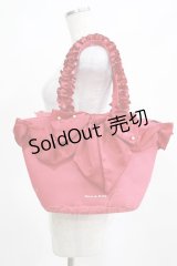 Maison de FLEUR / 白雪姫フリルハンドルトートバッグ  レッド H-25-03-22-049-LO-BG-NS-ZH