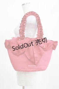 Maison de FLEUR / 白雪姫フリルハンドルトートバッグ  レッド H-25-03-22-049-LO-BG-NS-ZH