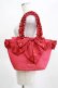 画像1: Maison de FLEUR / 白雪姫フリルハンドルトートバッグ  レッド H-25-03-22-049-LO-BG-NS-ZH (1)