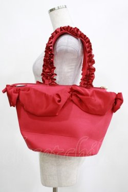 画像2: Maison de FLEUR / 白雪姫フリルハンドルトートバッグ  レッド H-25-03-22-049-LO-BG-NS-ZH