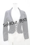 BPN / レースアップジャケット  黒 H-25-03-22-1031-GO-JA-KB-ZH
