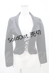 BPN / レースアップジャケット  黒 H-25-03-22-1031-GO-JA-KB-ZH