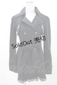 h.Jelly HONEY / 2Wayトレンチコート  黒 H-25-03-22-1035-HN-CO-KB-ZH