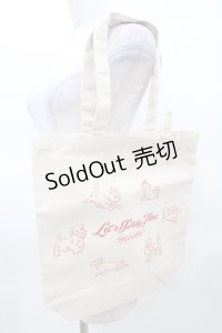 Candy Stripper / PLAY TIME TOTE BAG   H-25-03-22-1039-PU-BG-KB-ZH