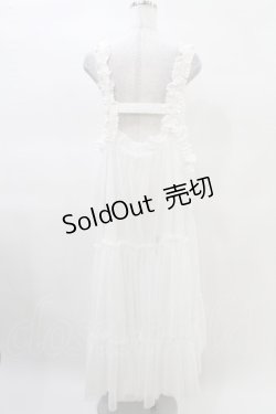 画像2: Candy Stripper / MISSING YOU SUSPENDER TULLE SKIRT  オフホワイト H-25-03-22-1001-PU-SK-KB-ZH