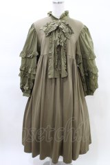 Candy Stripper / ADDICTED TO YOU DRESS  カーキ H-25-03-22-1006-PU-OP-KB-ZH