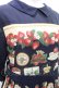 画像4: Jane Marple / Strawberry label scarfのタブリエドレス  ネイビー H-25-03-22-1008-JM-OP-KB-ZH