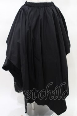 画像1: ATELIER BOZ / ランダムロングスカート  黒 H-25-03-22-1012-EL-SK-KB-ZH