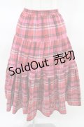 Candy Stripper / HOLY DAYS TIERED SKIRT  ピンク H-25-03-22-1013-PU-SK-KB-ZH