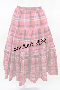 画像1: Candy Stripper / HOLY DAYS TIERED SKIRT  ピンク H-25-03-22-1013-PU-SK-KB-ZH