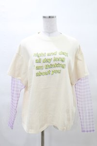 Candy Stripper / NIGHT AND DAY LAYERED   アイボリー H-25-03-22-1019-PU-TO-KB-ZH