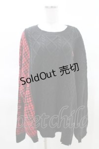 Candy Stripper / CANDY TETHERED KNIT  ブラック H-25-03-22-1022-PU-TO-KB-ZH