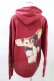 画像2: Candy Stripper / THREE RULES HOODIE  レッド H-25-03-22-1026-PU-TO-KB-ZH (2)
