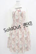 axes femme POETIQUE / ショコラレジメストライプワンピース M アイボリー H-25-03-22-006-AX-OP-NS-ZH