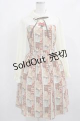 axes femme POETIQUE / ショコラレジメストライプワンピース M アイボリー H-25-03-22-006-AX-OP-NS-ZH