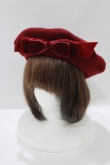 Maria pipi / ベルベットリボンベレー  ボルドー H-25-03-22-068-EL-AC-NS-ZH