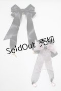 melon DOLL / シスターりぼんバレッタ+オーガンジーりぼんバレッタ  ブラック H-25-03-22-072-GO-AC-NS-ZH