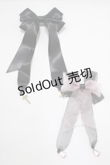 melon DOLL / シスターりぼんバレッタ+オーガンジーりぼんバレッタ  ブラック H-25-03-22-072-GO-AC-NS-ZH