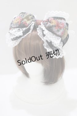 画像1: BABY,THE STARS SHINE BRIGHT / Le Bouquet de la Croix柄カチューシャ  ブラック H-25-03-22-075-BA-AC-NS-ZH