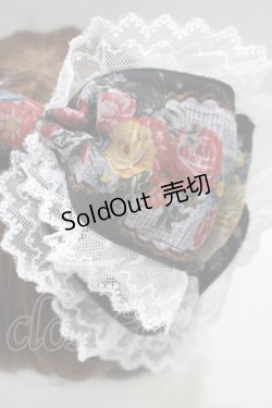 画像2: BABY,THE STARS SHINE BRIGHT / Le Bouquet de la Croix柄カチューシャ  ブラック H-25-03-22-075-BA-AC-NS-ZH