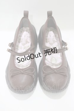 画像1: m petit by misako / NINA’Sコラボシューズ L ブラウン H-25-03-22-079-LO-SH-NS-ZH