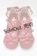 Angelic Pretty / Girlyコルク底シューズ S レッド H-25-03-22-080-AP-SH-NS-ZH