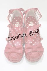 Angelic Pretty / Girlyコルク底シューズ S レッド H-25-03-22-080-AP-SH-NS-ZH